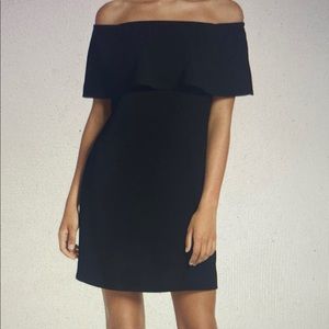 Charles Henry Off the Shoulder dress in Royal blue